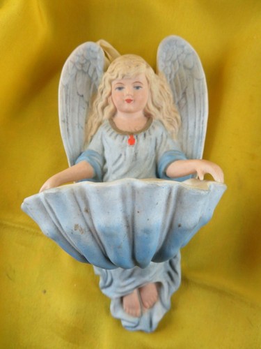 Ancien benitier biscuit - benitier,