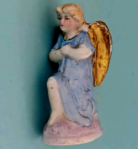 Ancienne statuette ange - statuette,