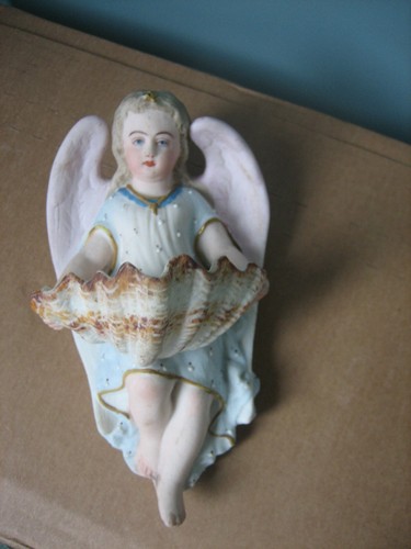 Ancien bénitier porcelaine - ancien,