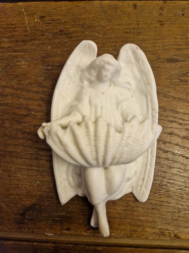 Ancien petit bénitier ange - petit, "ange"