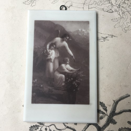 Image pieuse sur plaque - sur, de