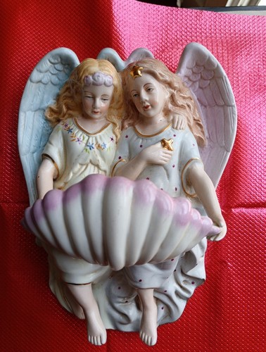 Bénitier ancien anges - ancien, 2